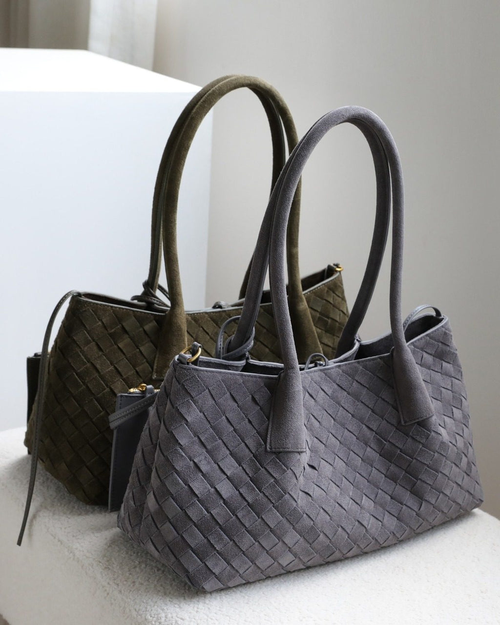 Wildfool The Arezzo Woven Tote, three-quarter view (3)