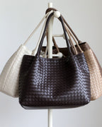 Wildfool The Vicenza Woven Tote, hanging