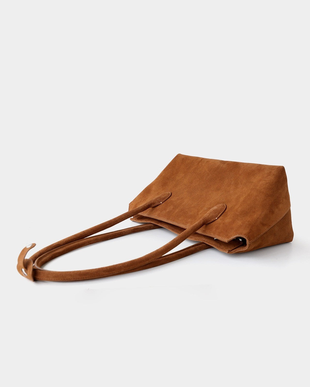 Wildfool The Padova Shoulder Tote in Cognac, laid flat