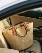 The Portofino Raffia Basket Tote