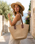 The Portofino Raffia Basket Tote