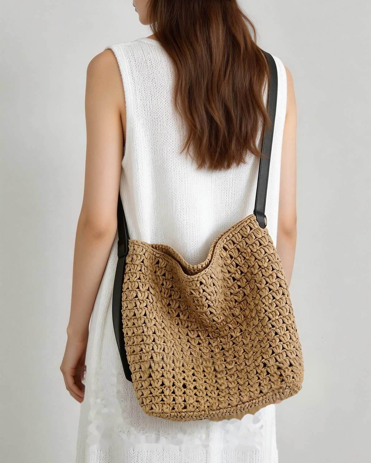 The Camogli Woven Bucket Crossbody