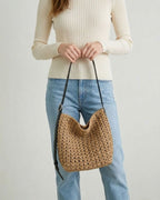 The Camogli Woven Bucket Crossbody