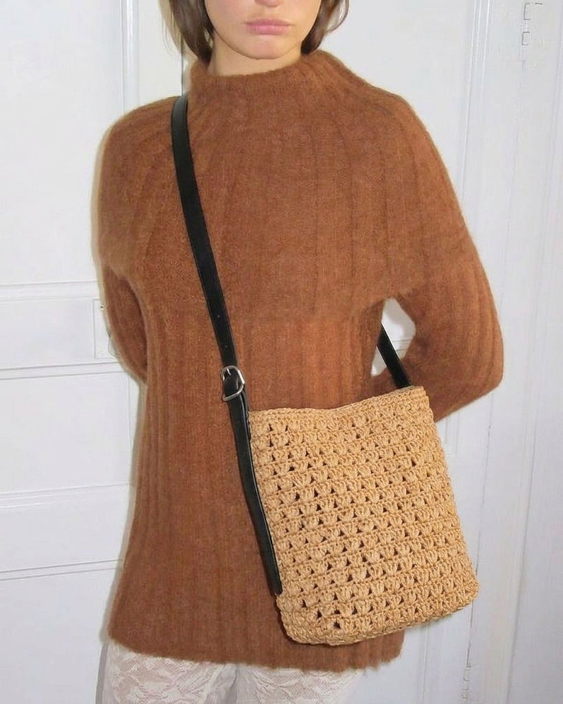 The Camogli Woven Bucket Crossbody