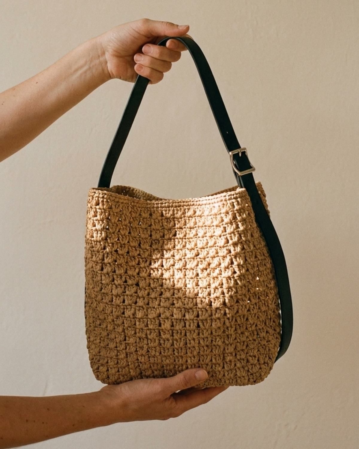 The Camogli Woven Bucket Crossbody