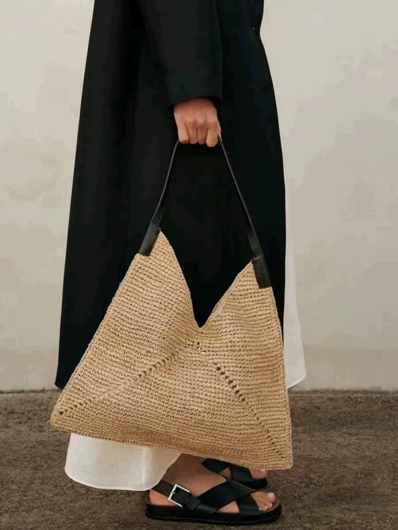 The French Raffia Shoulder Bag