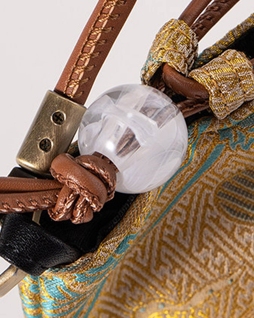 Wildfool The Brocade Bucket Bag — detail view