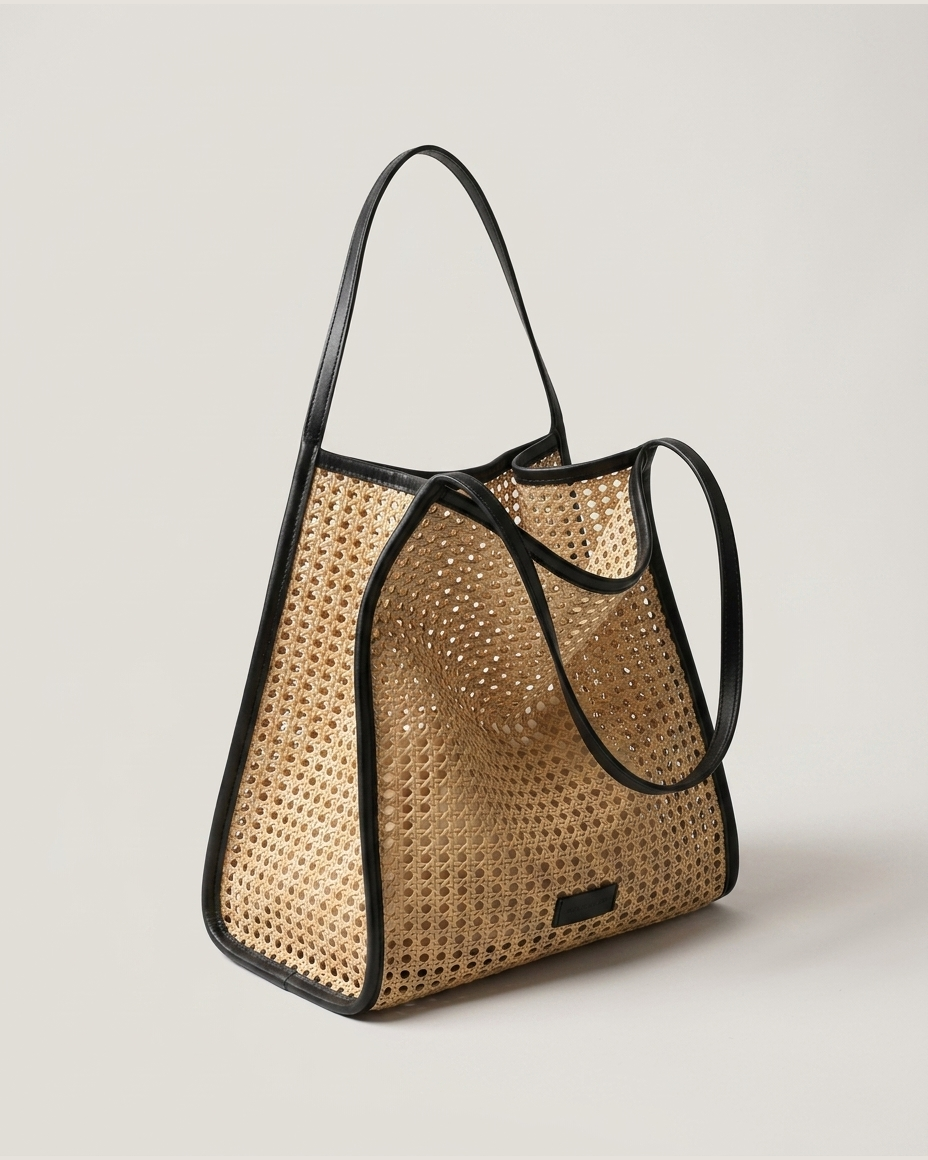 open weave raffia market set