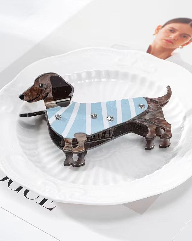 The Dachshund Hair Clip