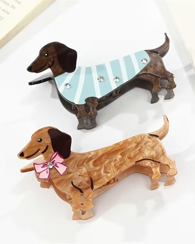 The Dachshund Hair Clip