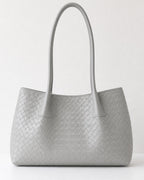 The Milano Work Tote — Silver Grey