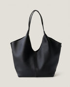 The Bologna Leather Tote — Black · Small