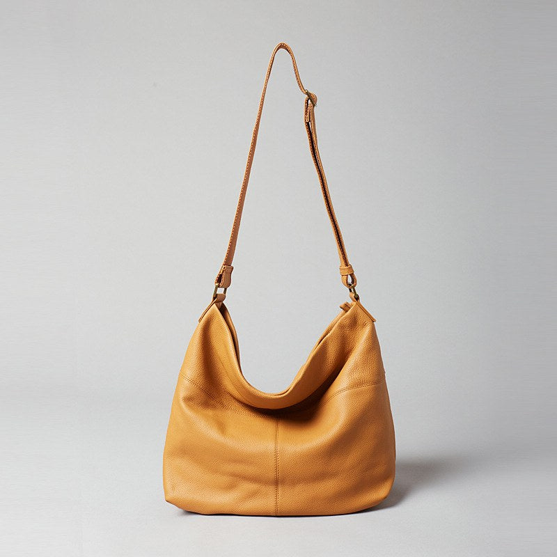 Wildfool The Ferrara Hobo in Camel — oversized slouchy top-grain cowhide shoulder bag