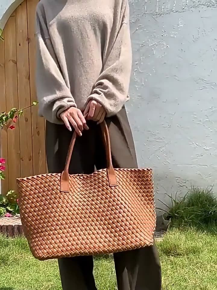 Wildfool The Palermo Woven Tote — detail view