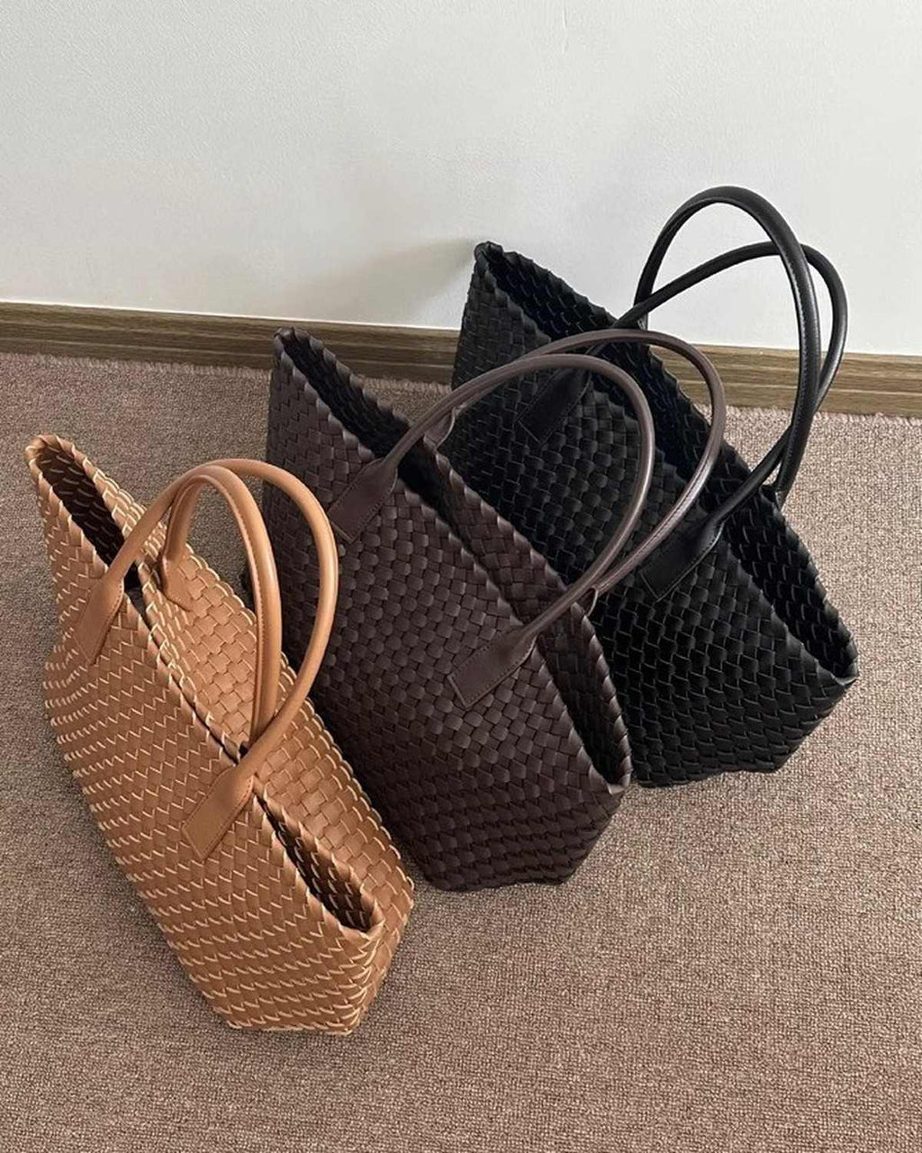 Wildfool The Palermo Woven Tote — detail view