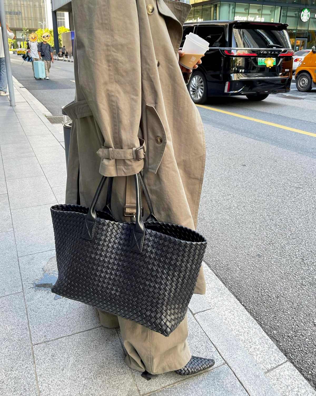 Wildfool The Palermo Woven Tote — detail view