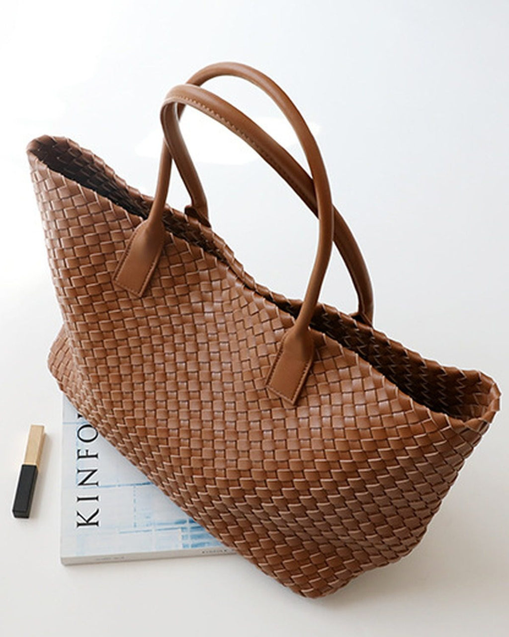 Wildfool The Palermo Woven Tote — detail view