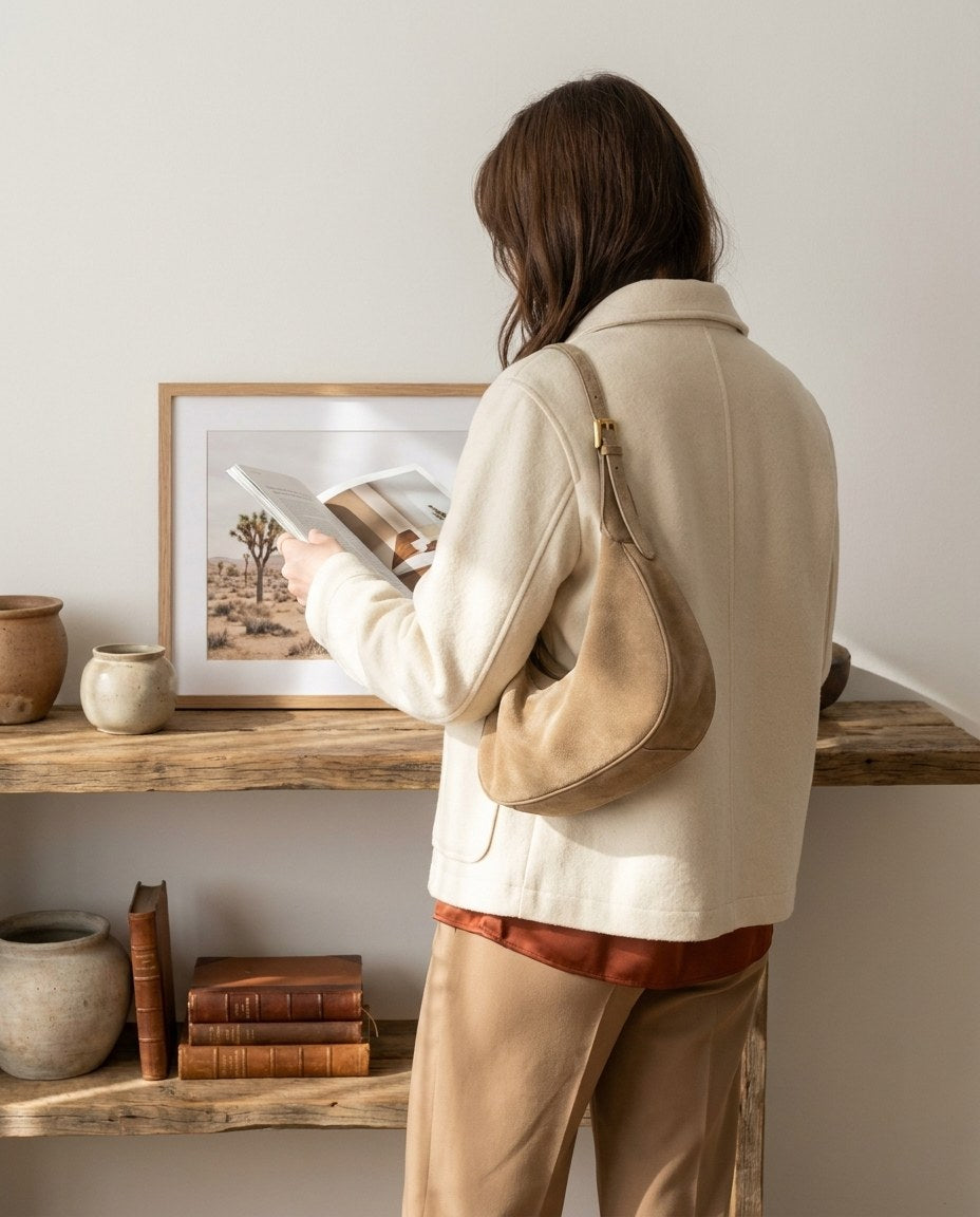 Wildfool The Cassis Crescent Bag — detail view