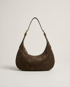 Wildfool The Cassis Crescent Bag in Oliver — olive matte cowhide crescent bag