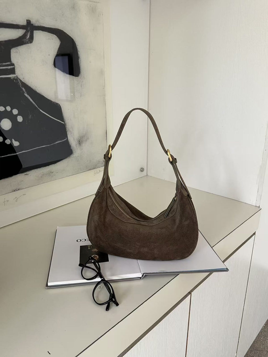 Wildfool The Cassis Crescent Bag — detail view