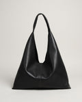 Wildfool The Como Slouch Tote in Black — soft unstructured leather shoulder bag