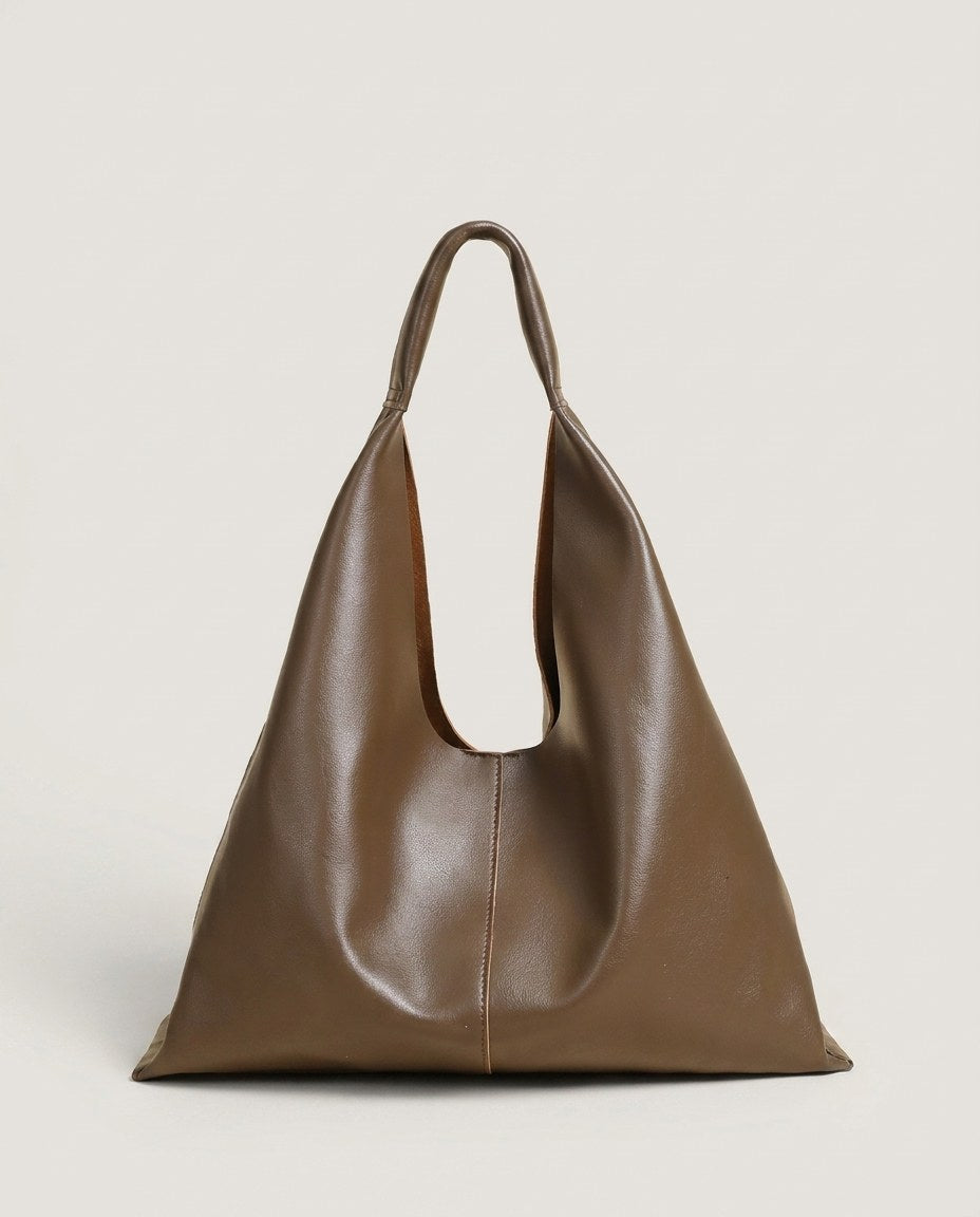 Wildfool The Como Slouch Tote in Espresso — slouchy soft leather tote