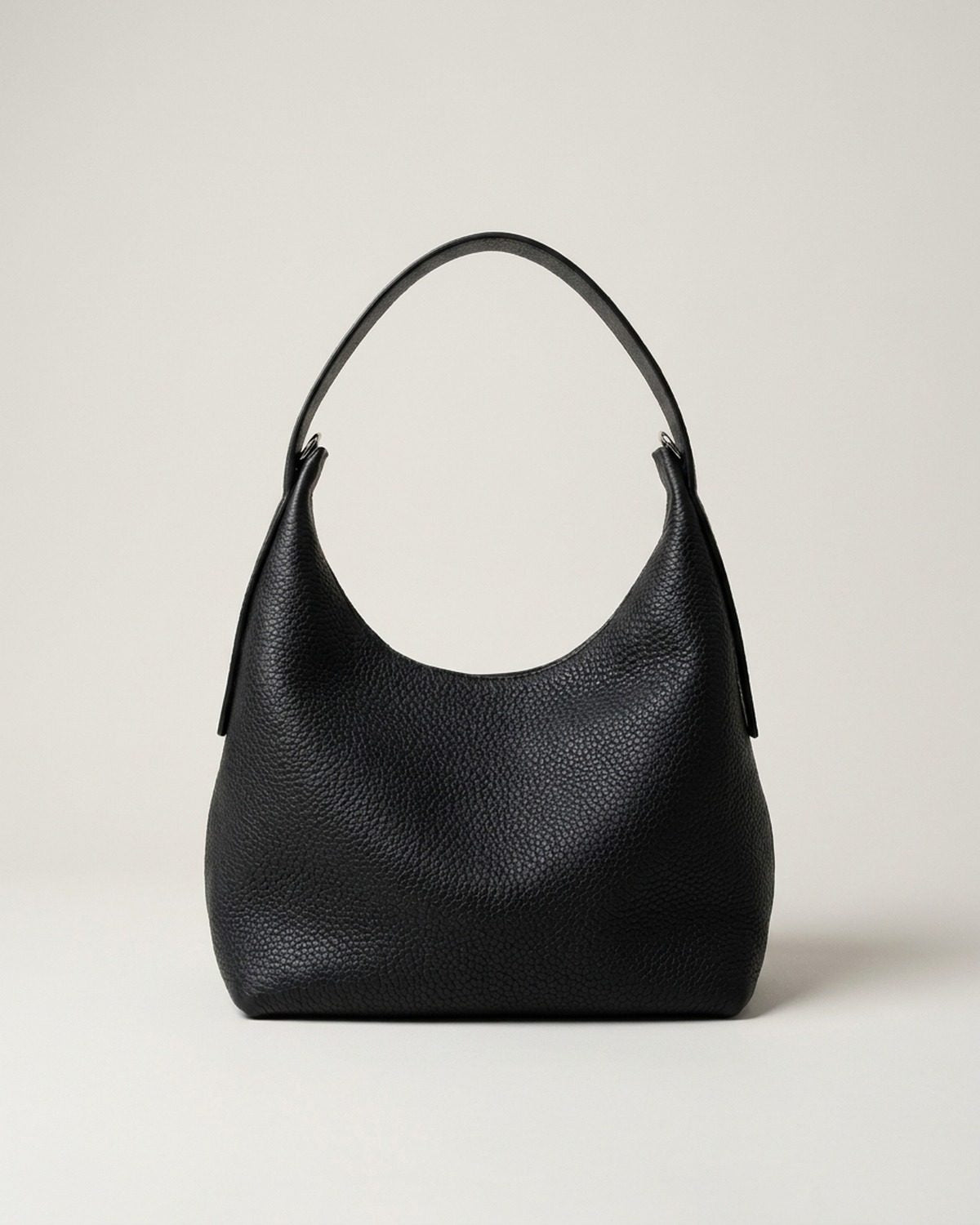 Wildfool The Lido Mini Hobo in Black — black pebbled cowhide mini hobo bag