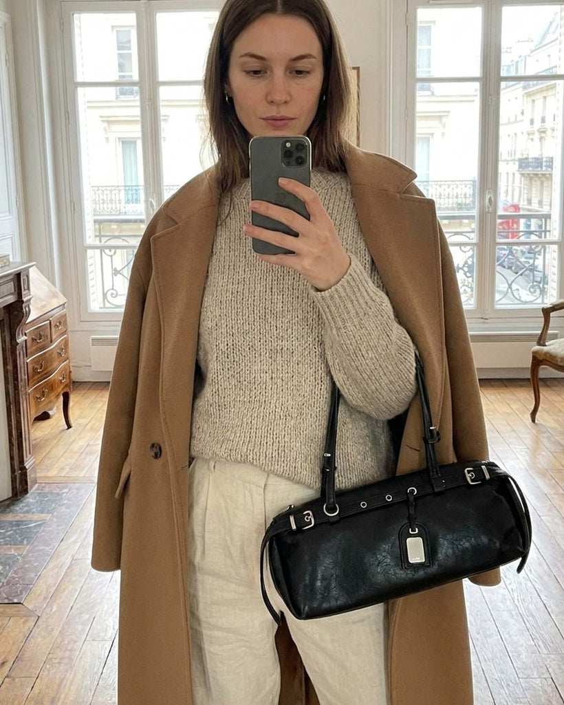 The Roma Bowling Bag — worn