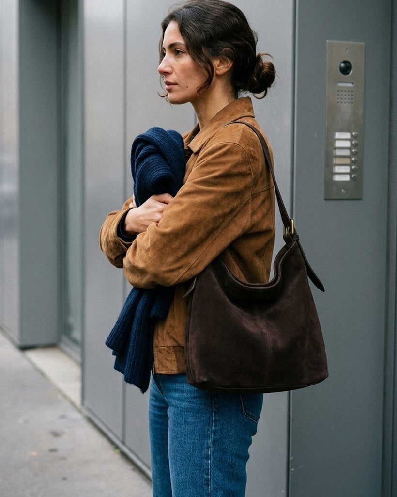 The Elba Hobo — worn