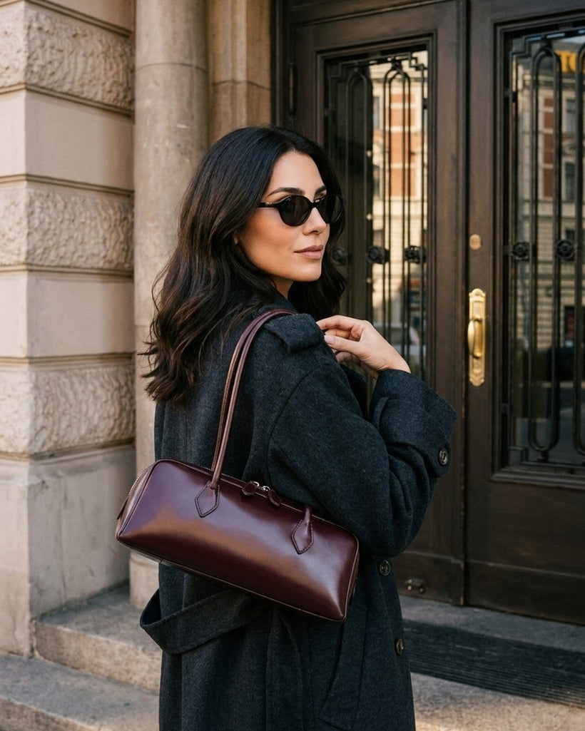 The Cannes Baguette Bag — worn