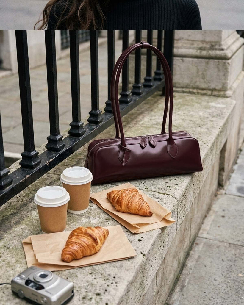 The Cannes Baguette Bag — worn