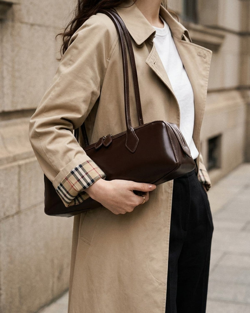 The Cannes Baguette Bag — worn