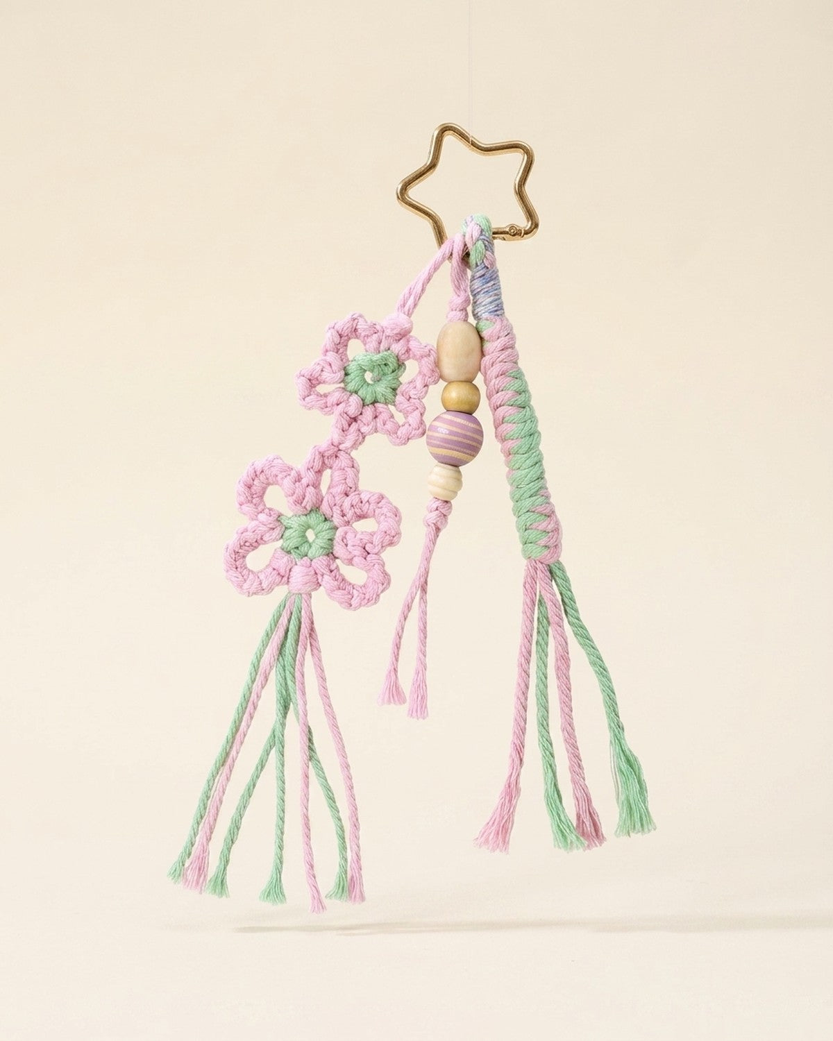 The Bohemian Tassel Charm - Peach