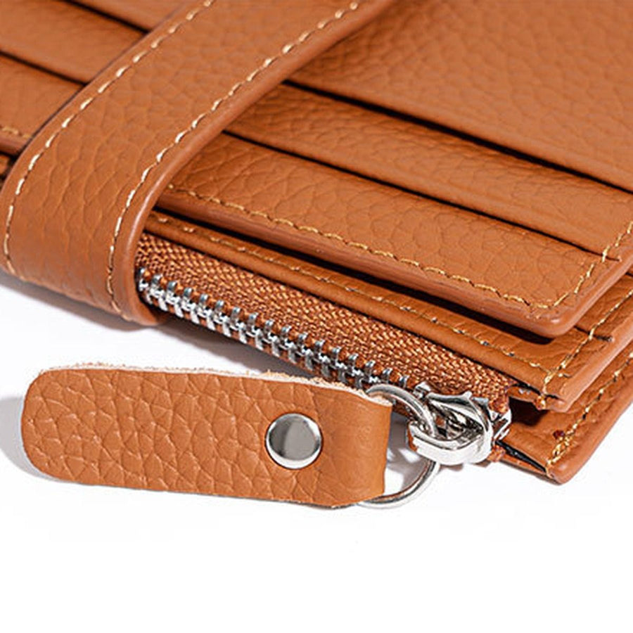 The Modena Card Wallet — Metal zip