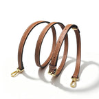 Wildfool The Leather Conversion Strap in Cognac — no-drill crossbody strap kit with brass buckle