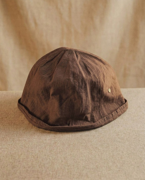 The Washed Linen Docker Cap