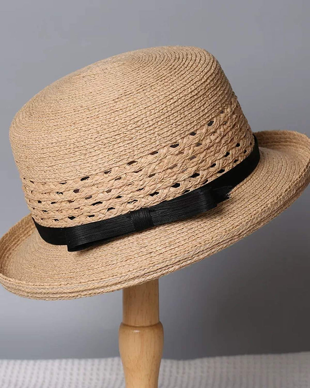 The Riviera Straw Fedora - Black
