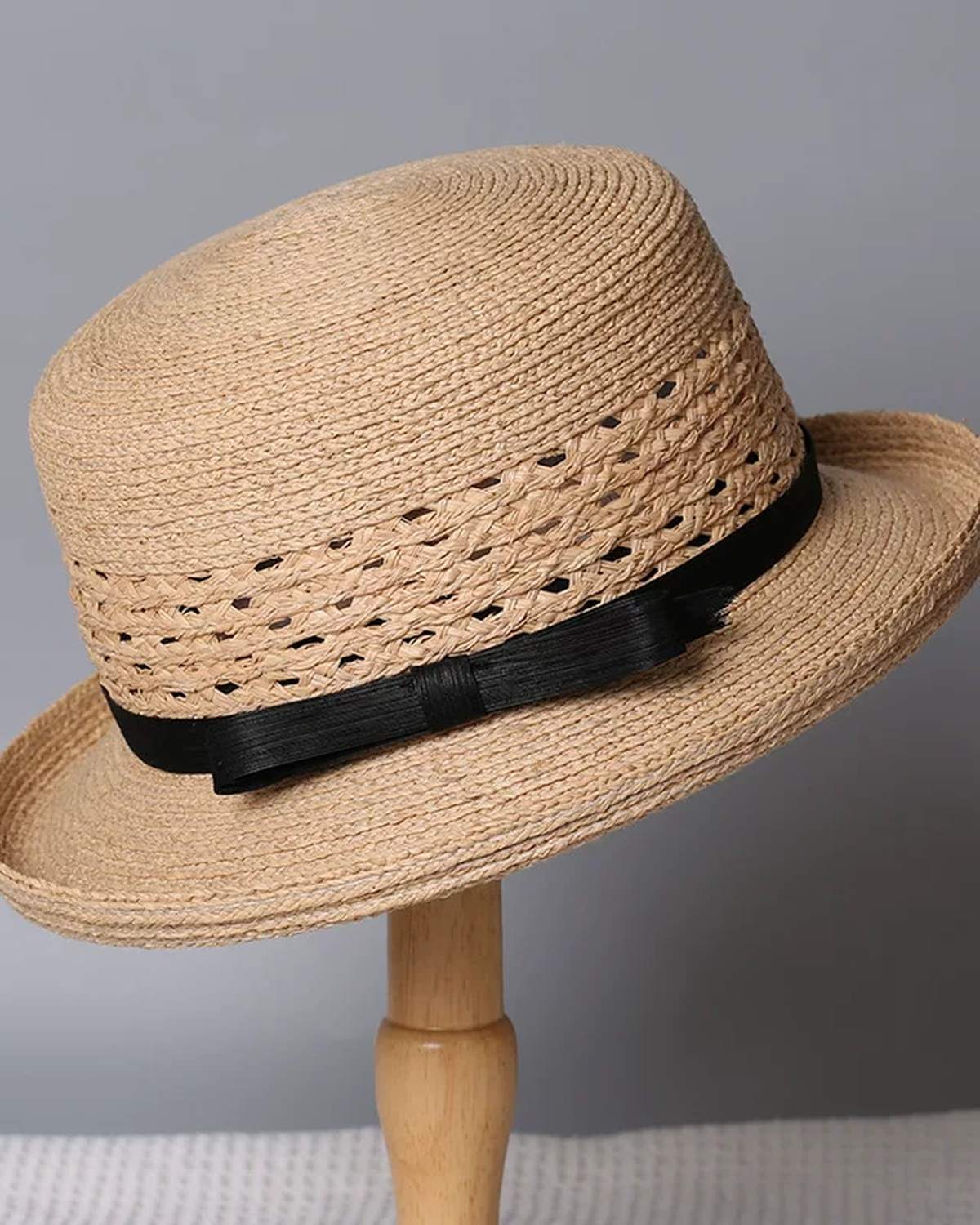 The Riviera Straw Fedora - Black