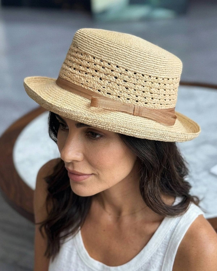 The Riviera Straw Fedora inspired