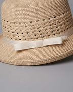 The Riviera Straw Fedora - Ivory