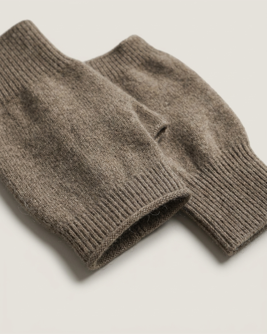 alashan cashmere fingerless gloves