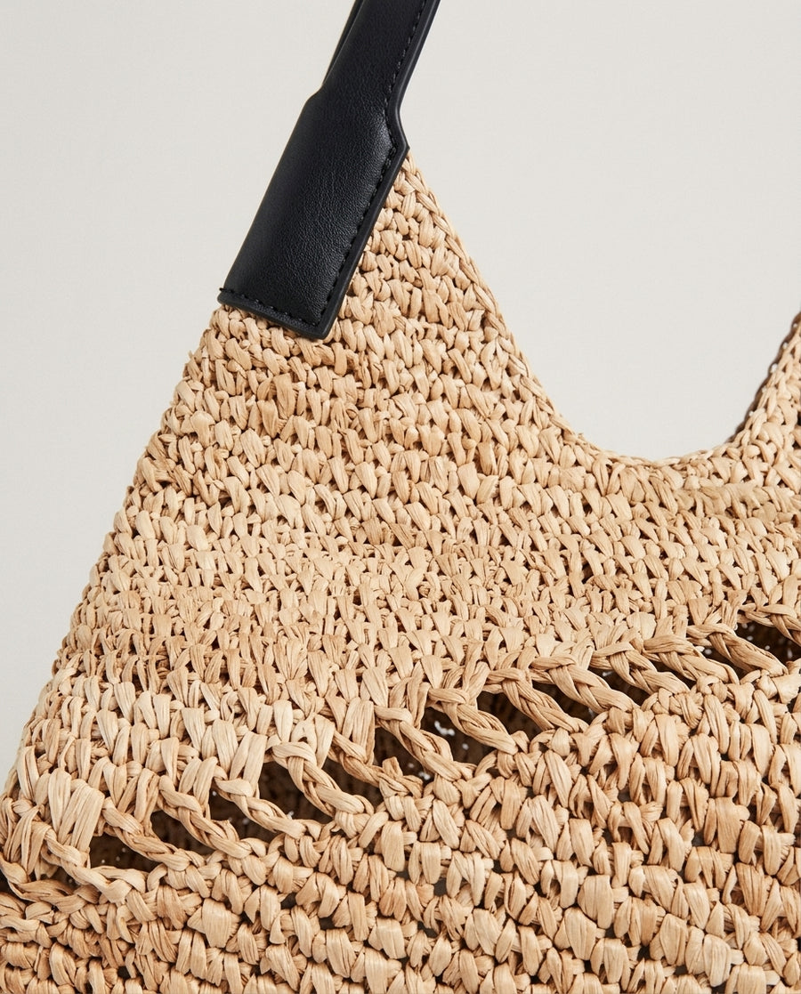 The French Raffia Shoulder Bag