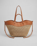 The Two-Tone Woven Tote Bag