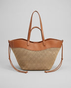 The Two-Tone Woven Tote Bag