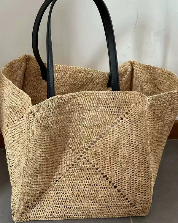 The Grand Market Tote — wide open top showing market capacity