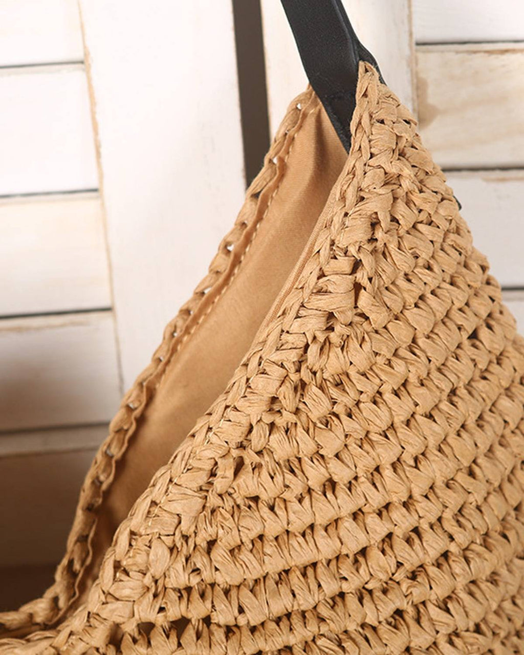 Wildfool The Menton Woven Shoulder Bag — detail view