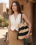 Wildfool The Amalfi Striped Tote — detail view