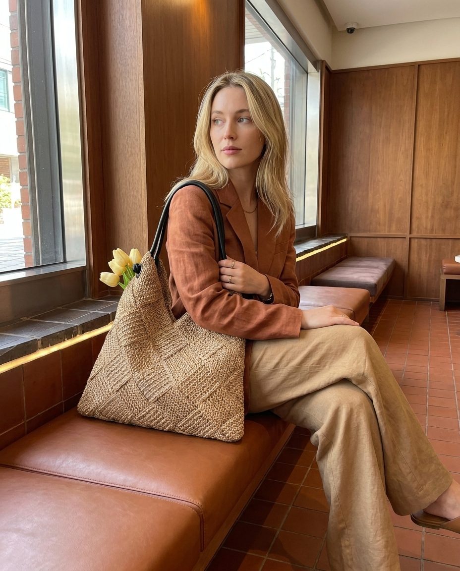 Wildfool The Trani Basket Shoulder Bag — detail view