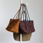 Wildfool The Torino Woven Tote — detail view