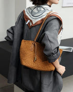 Wildfool The Torino Woven Tote — detail view